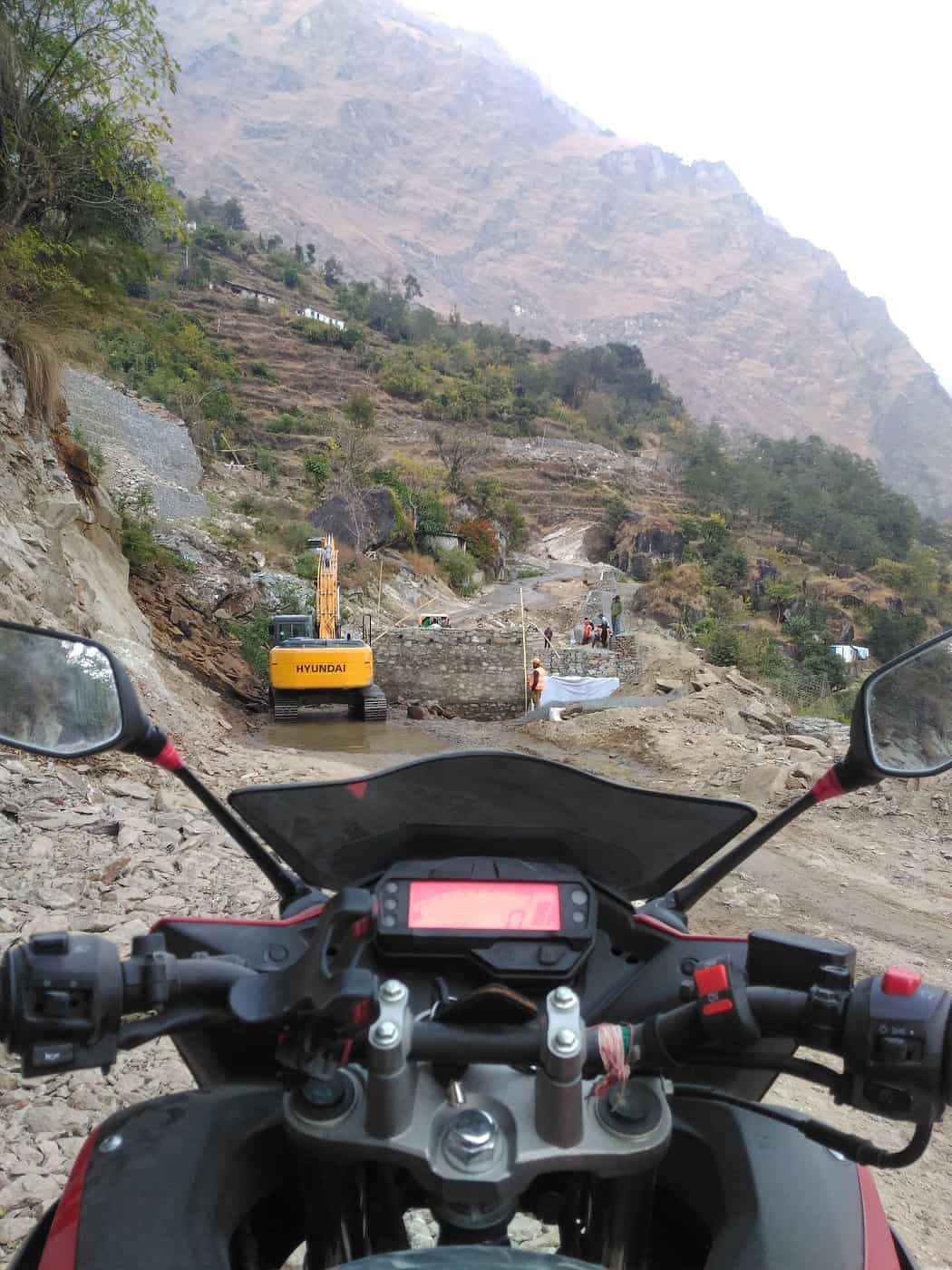 Landslide in Muktinath Road