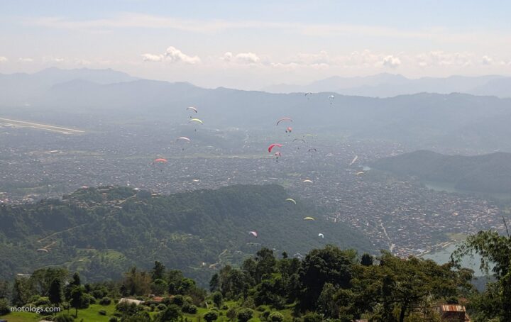 paragliding in Pokhara and sarangkot